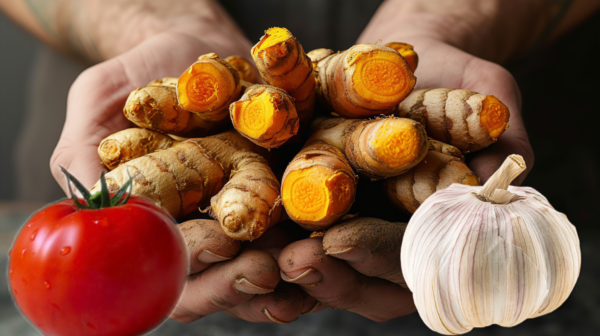 "Cúrcuma, tomate y ajo: 15 beneficios para tu salud."