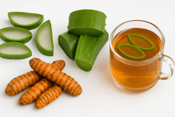 Té de Aloe Vera con Cúrcuma: El Remedio Natural que Desinflama y Desintoxica