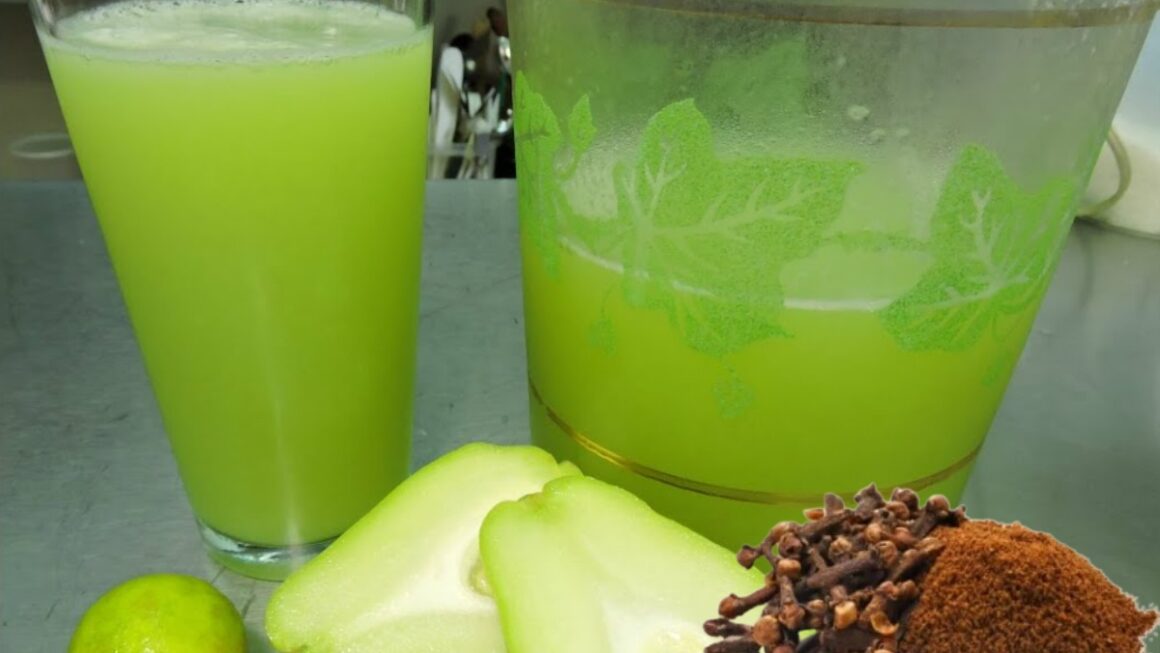 jugo de chayote