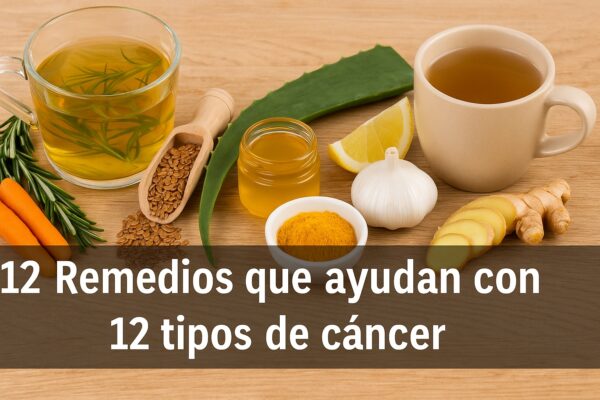 12 Remedios Naturales que Ayudan con 12 Tipos de Cáncer