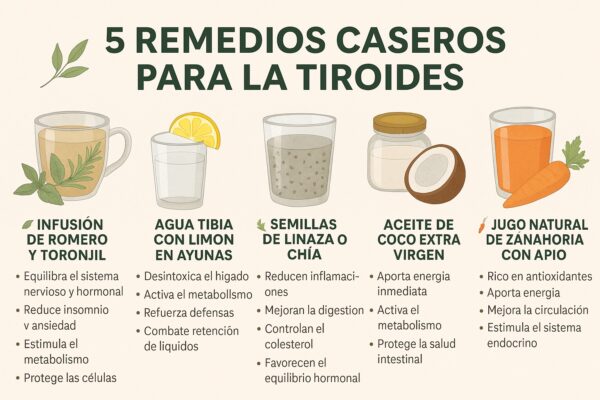 5 Remedios Caseros para la Tiroides con Recetas Paso a Paso