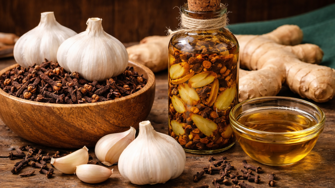 ajo clavo jengibre