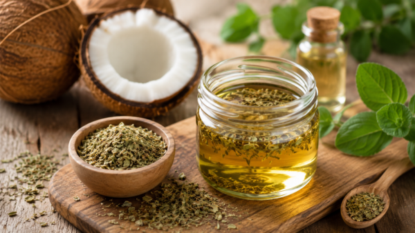Cómo preparar aceite de coco con orégano y  sus usos naturales
